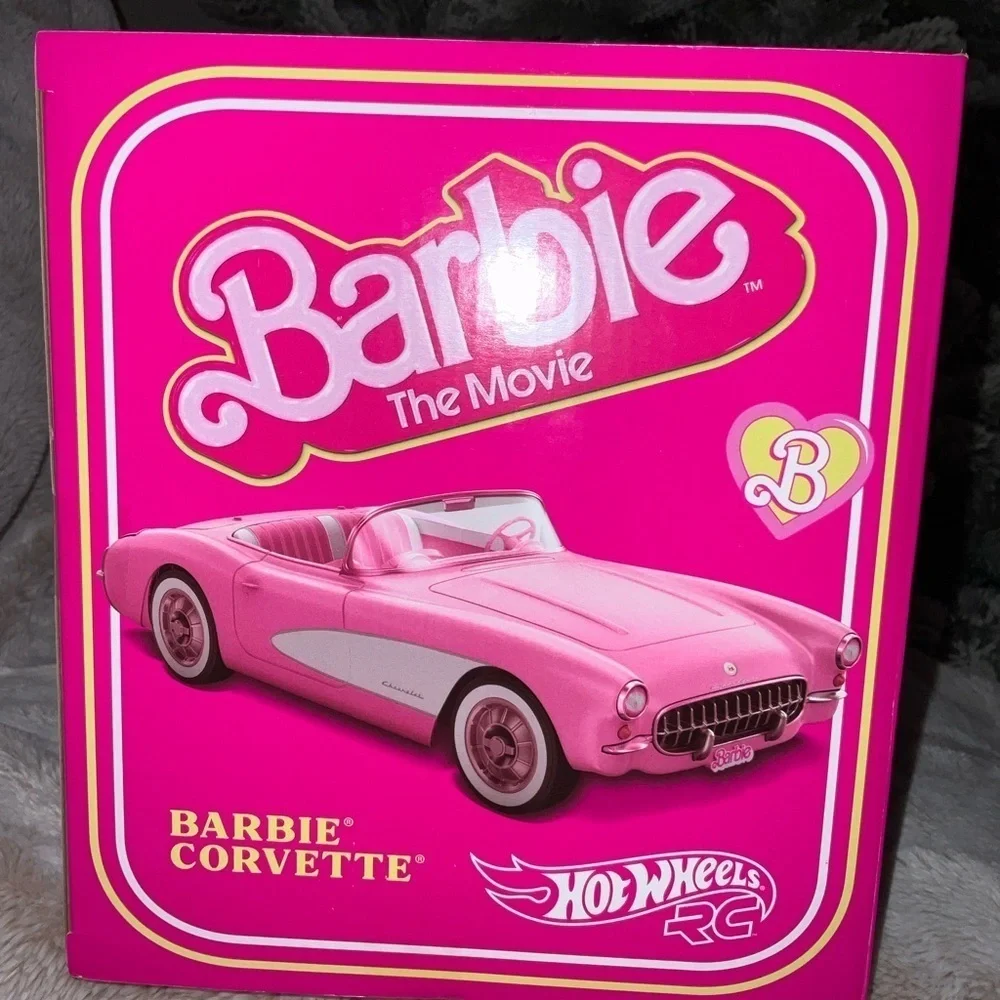 Hot Wheels RC Barbie Corvette Remote Control Car from Barbie: The Movie - Picture 7 of 16